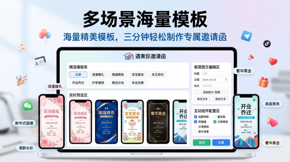 办活动不用再挨个催！宾客一键回执，轻松统计到场人数不费嘴